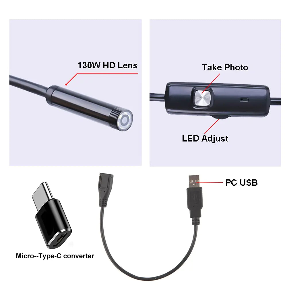 Car Led Endoscope Camera